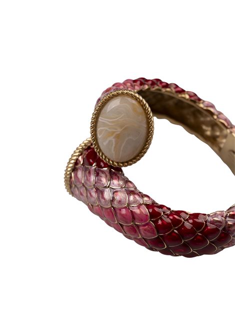 Anello Avvolgente Con Squame E Pietre In Rosso/Oro ROBERTO CAVALLI | UKG013-AM522MT016